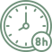 Artist Coiffeur clock Icon in bern